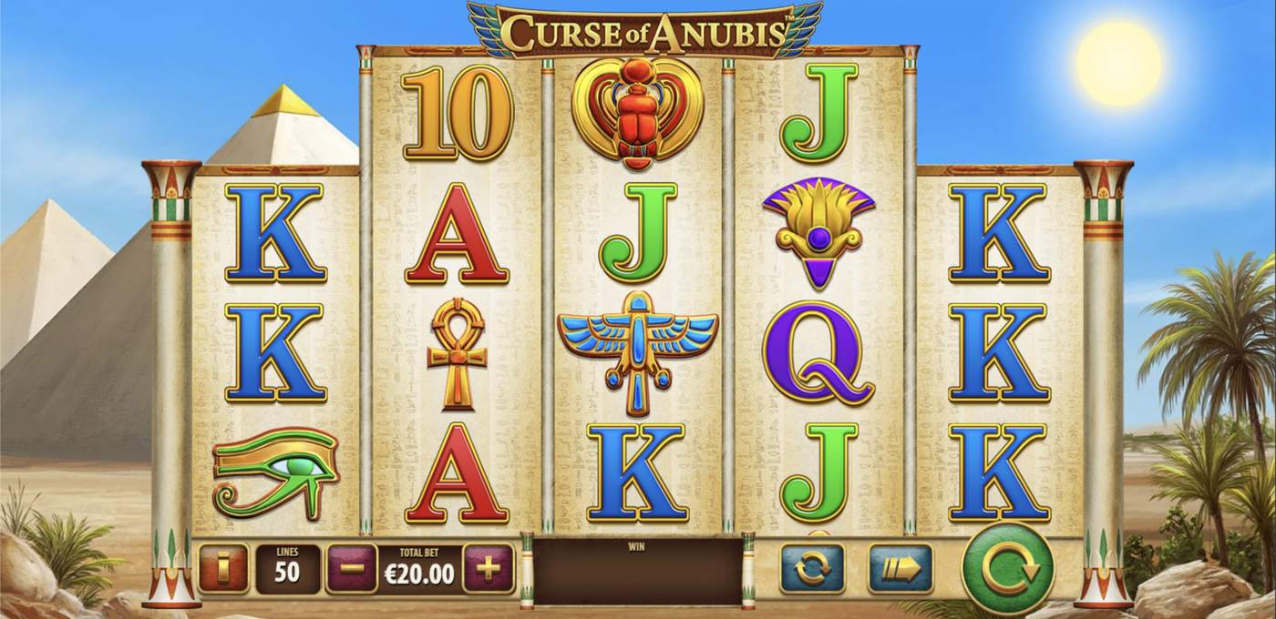 Curse of Anubis: image of main menu