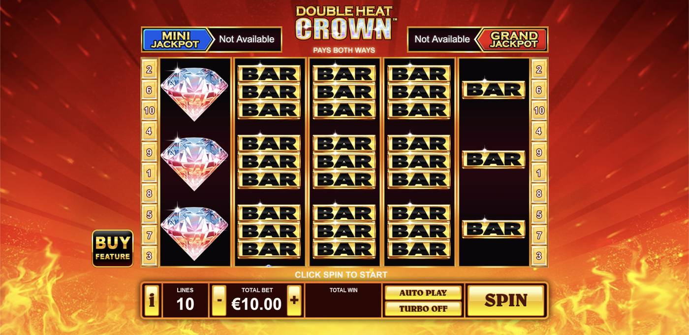 Double Heat: Crown: image of main menu