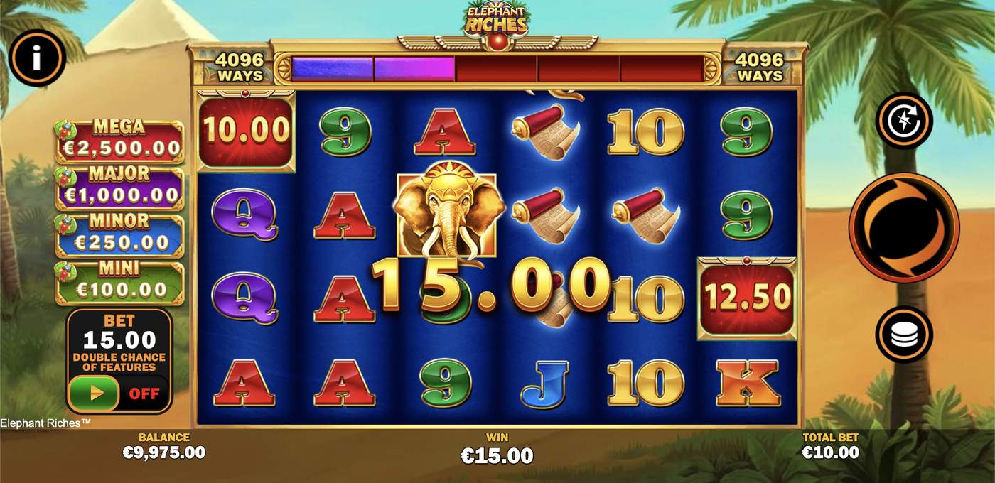 Elephant Riches: image of winning