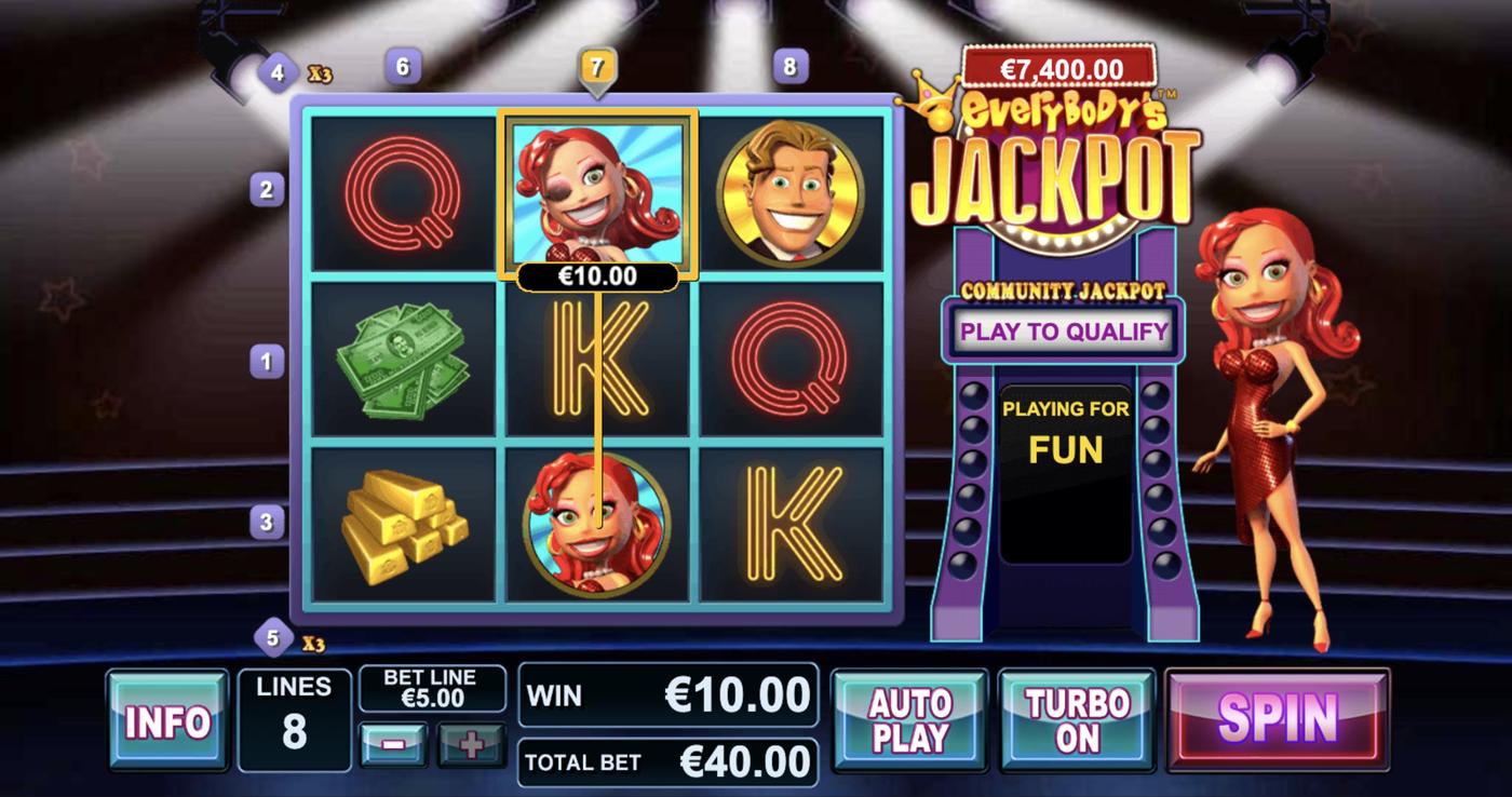 Everybody's Jackpots: image of winning