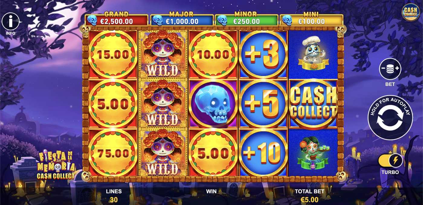 Fiesta De La Memoria: Cash Collect: image of main menu