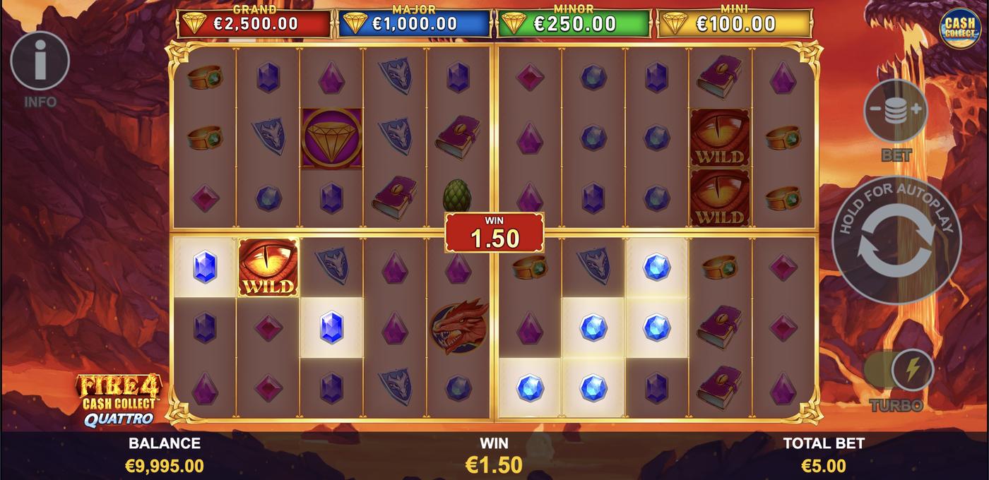 Fire 4: Cash Collect Quattro: image of winning