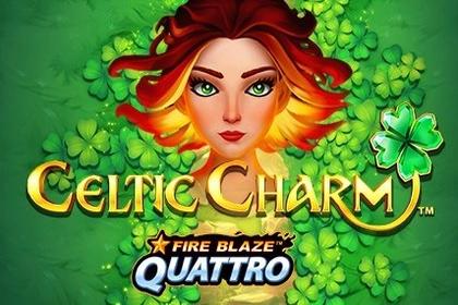 Fire Blaze Quattro: Celtic Charm Online Slot Logo