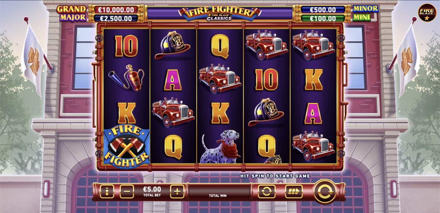 Fire Blaze: Fire Fighter: image of main menu