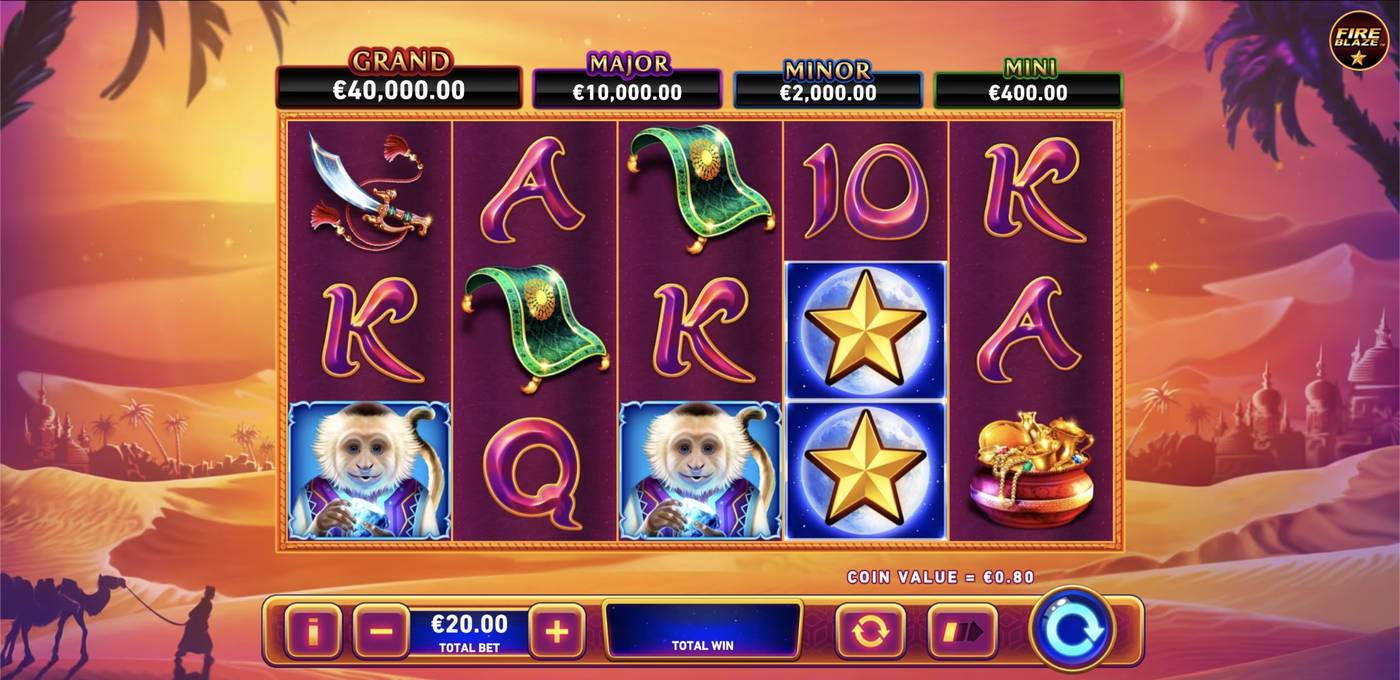 Fire Blaze: Jinns Moon: image of main menu