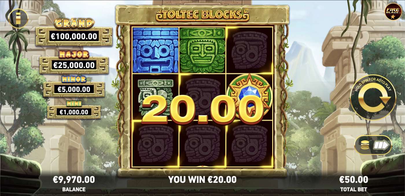 Fire Blaze: Toltec Blocks: image of winning