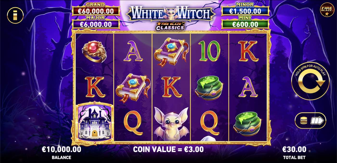 Fire Blaze: White Witch: image of main menu