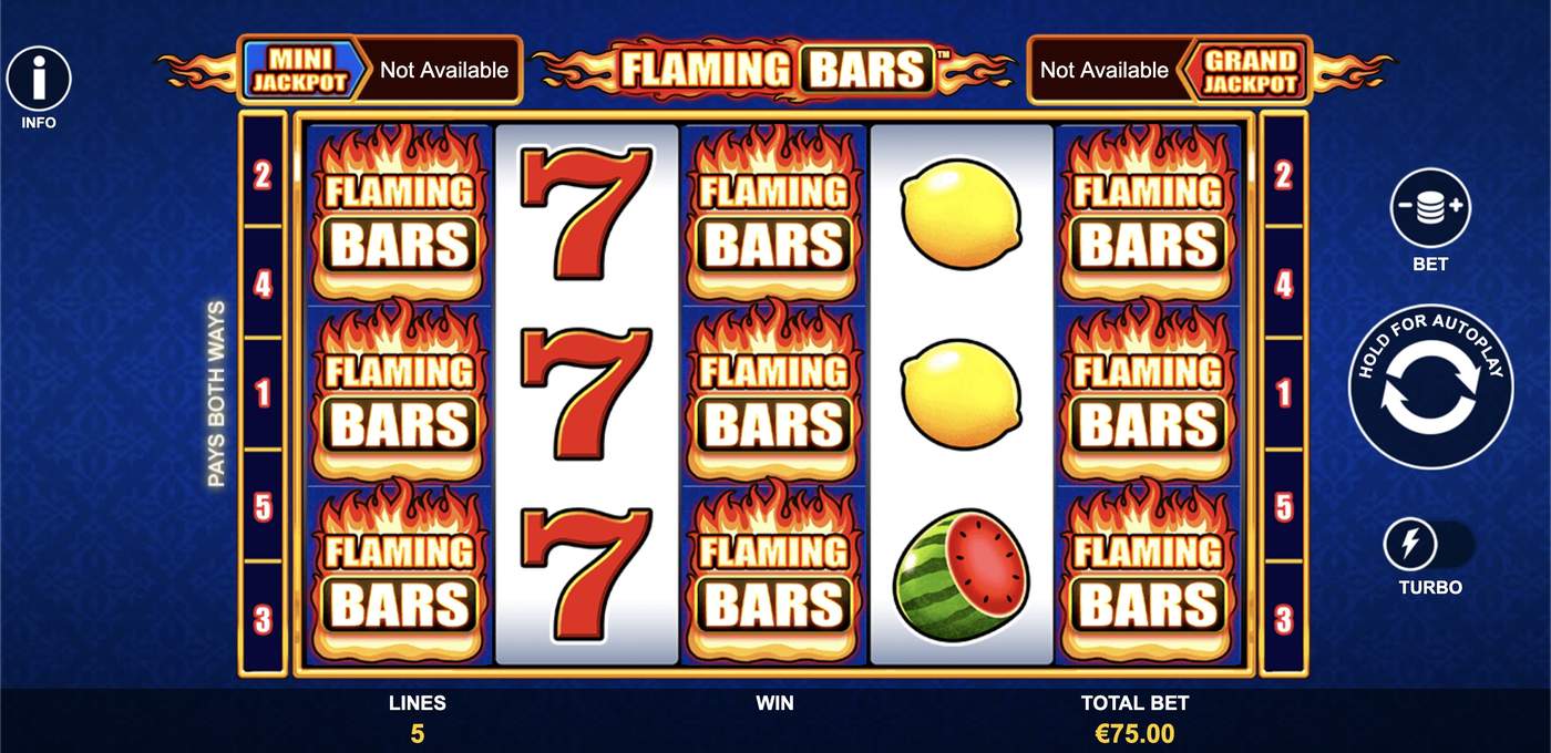 Flaming Bars: image of main menu