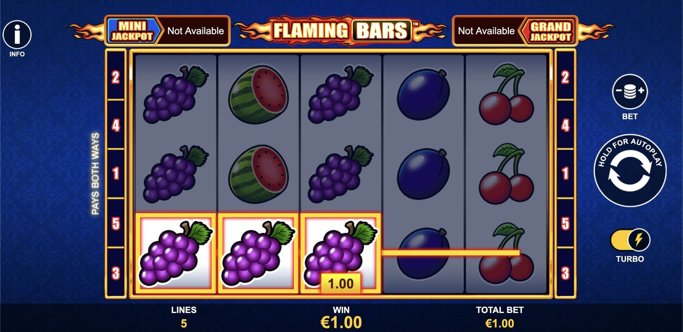 Flaming Bars: image of winning