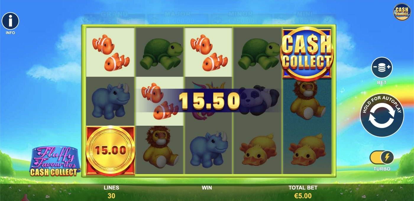 Fluffy Favourites: Cash Collect: image of winning