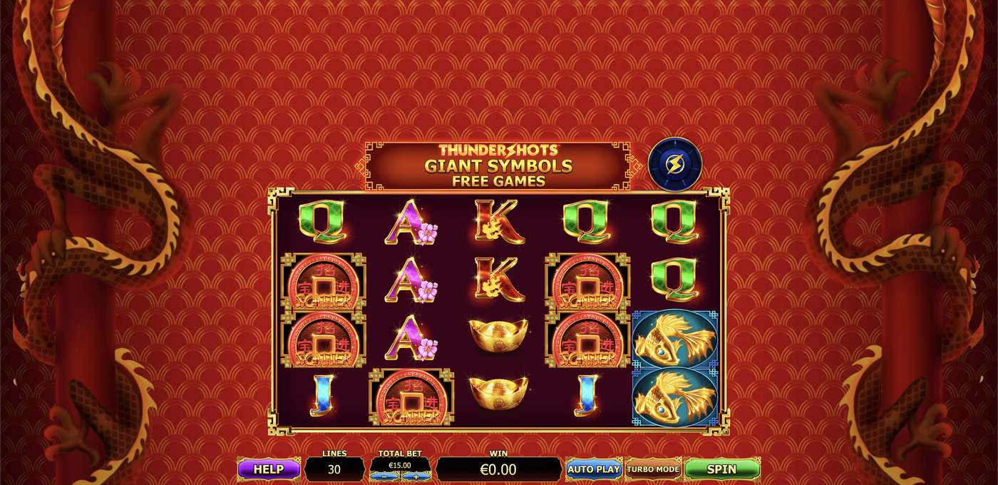 Fortune Fortune Thundershots: image of main menu