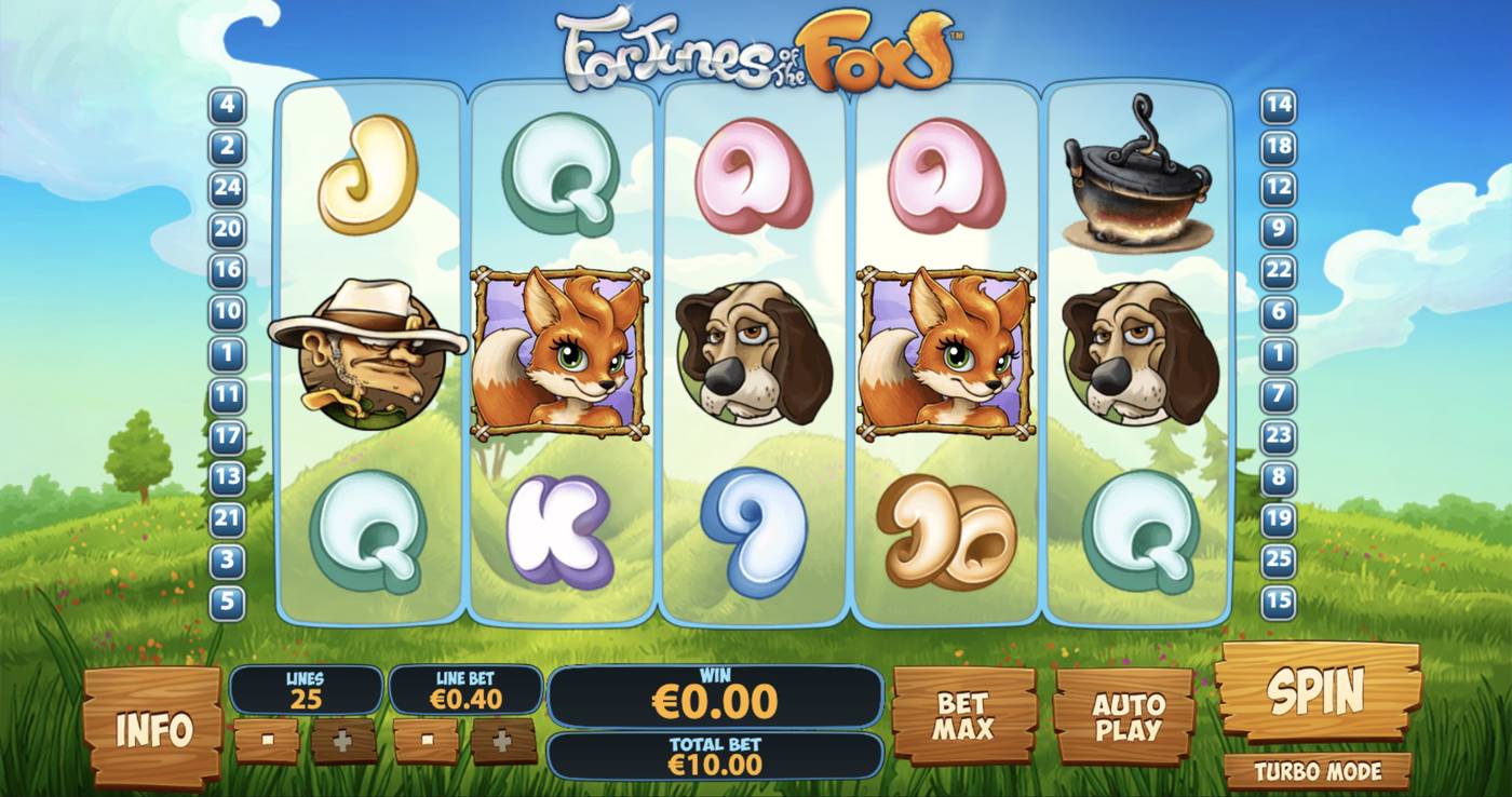 Fortunes of the Fox: image of main menu