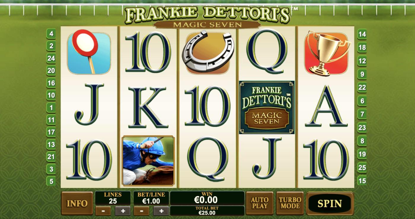 Frankie Dettori's Magic Seven: image of main menu