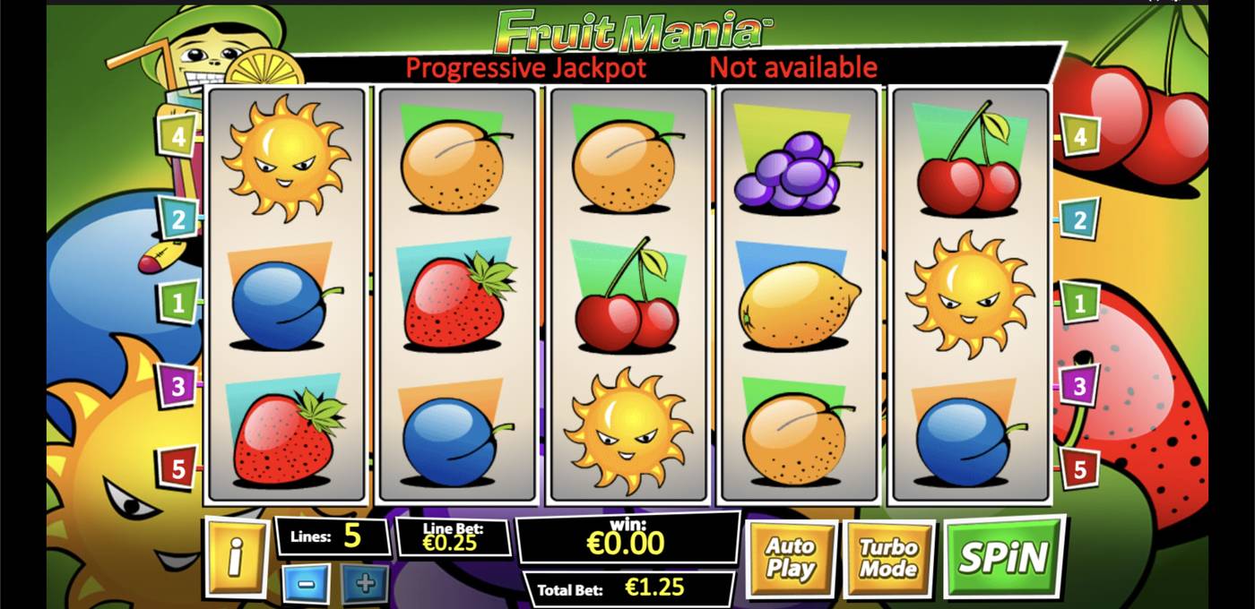Fruit Mania: image of main menu