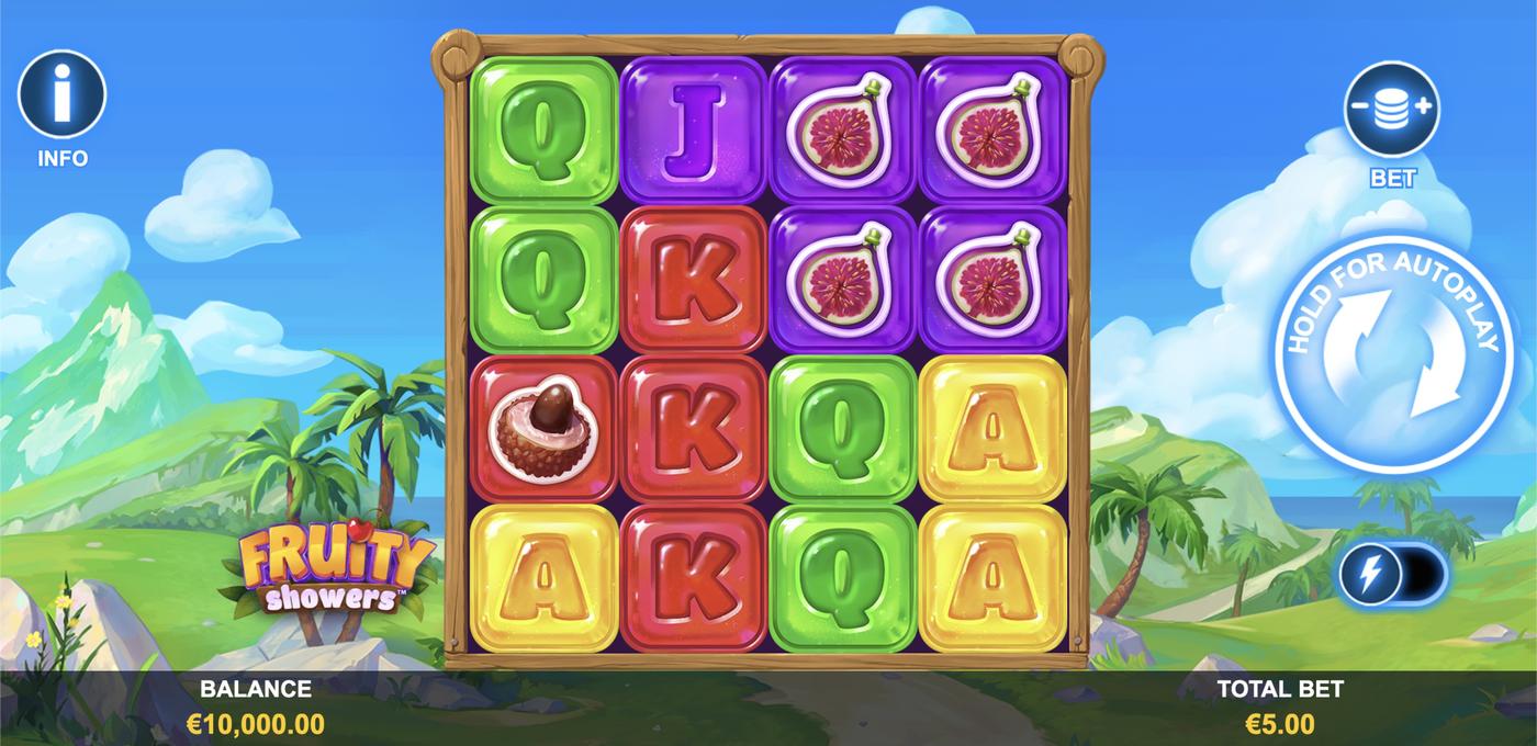 Fruity Showers: image of main menu