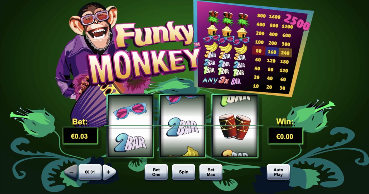 Funky Monkey: image of main menu