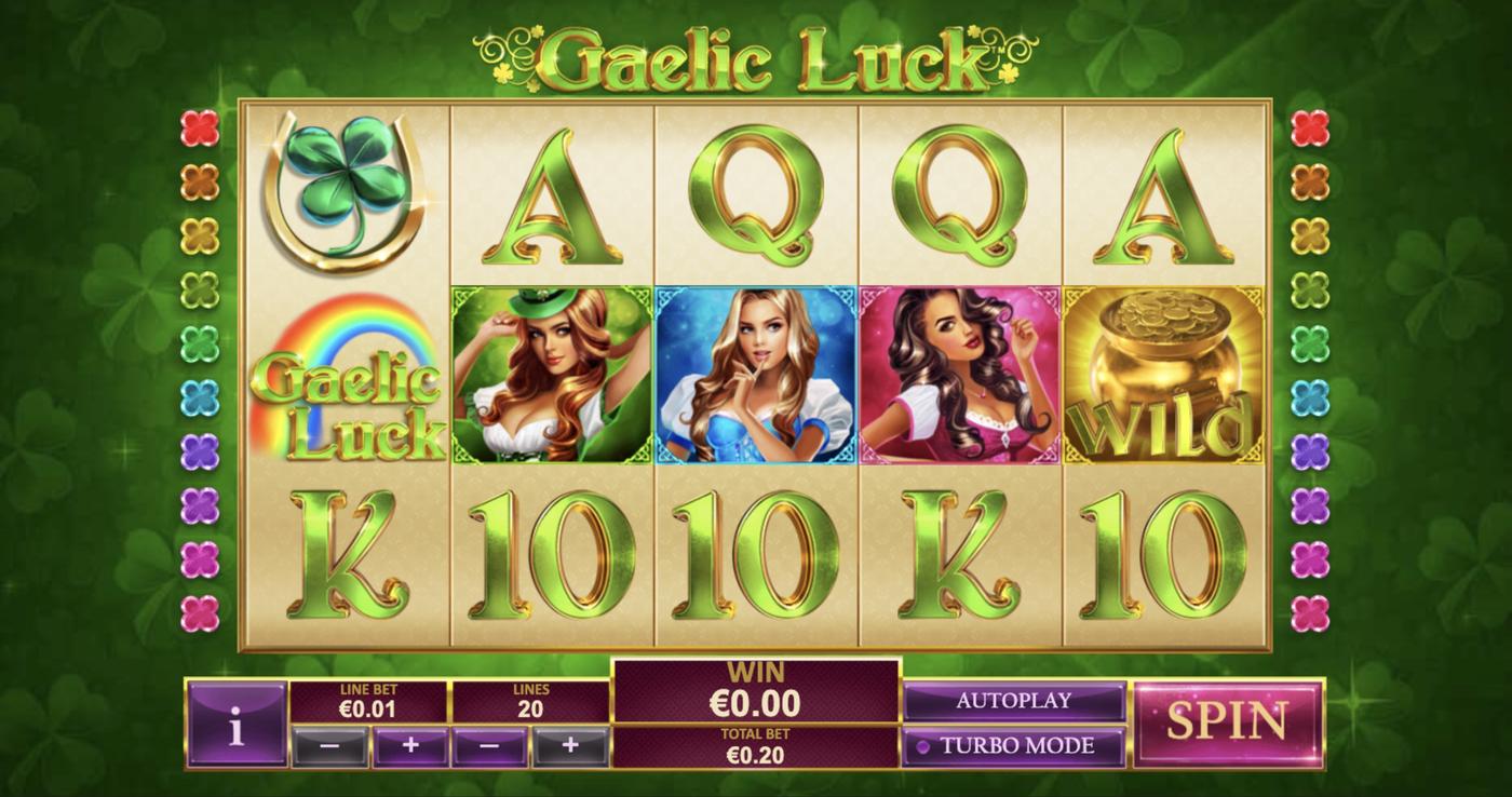 Gaelic Luck: image of main menu