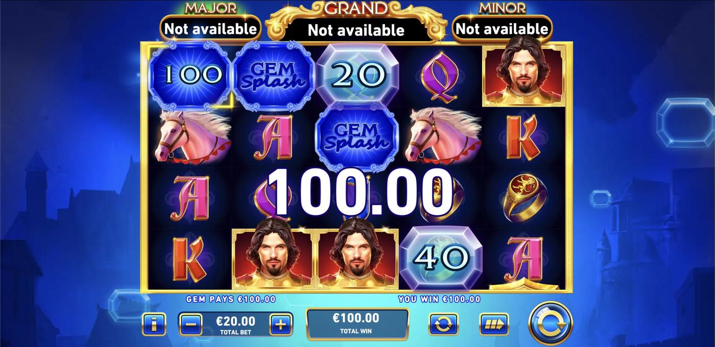 Gem Splash: Kings Court: image of winning