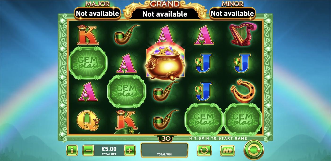 Gem Splash: Rainbows Gift: image of main menu