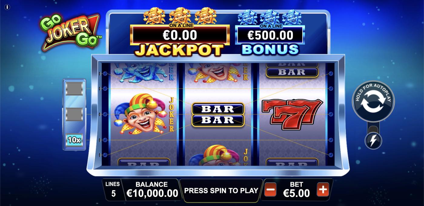 Go Joker Go: image of main menu