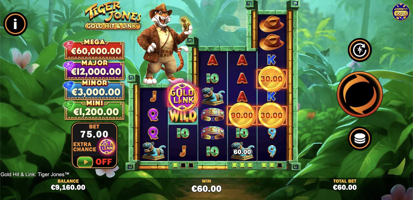 Gold Hit & Link: Tiger Jones: image of winning