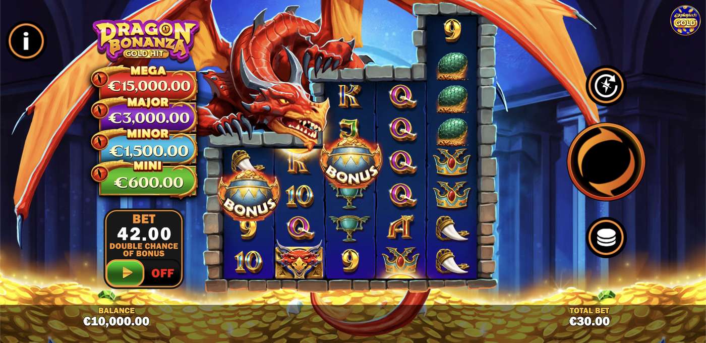 Gold Hit: Dragon Bonanza: image of main menu
