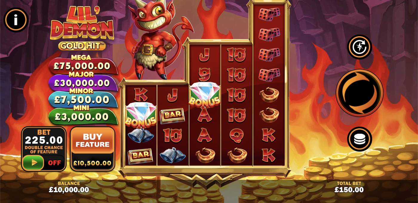 Gold Hit: Lil Demon: image of main menu