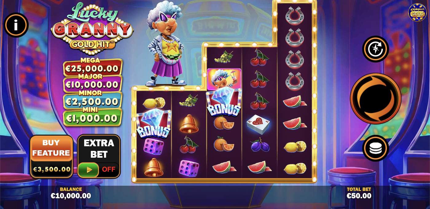Gold Hit: Lucky Granny: image of main menu