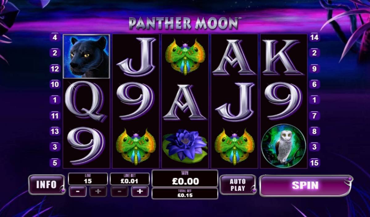 Panther Moon: image of main menu