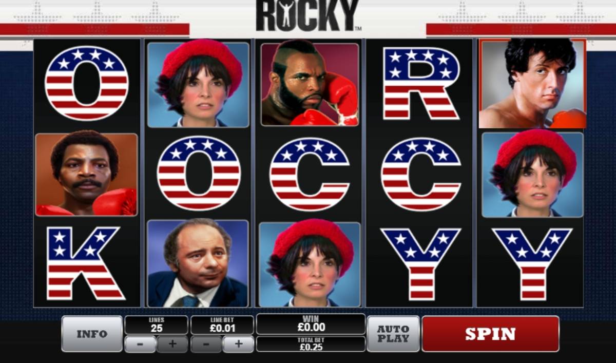 Rocky: image of main menu