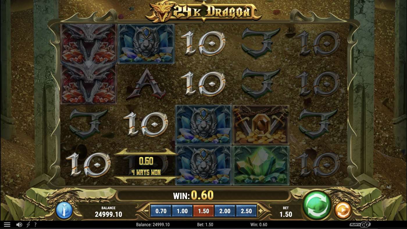 24k Dragon: image of winning