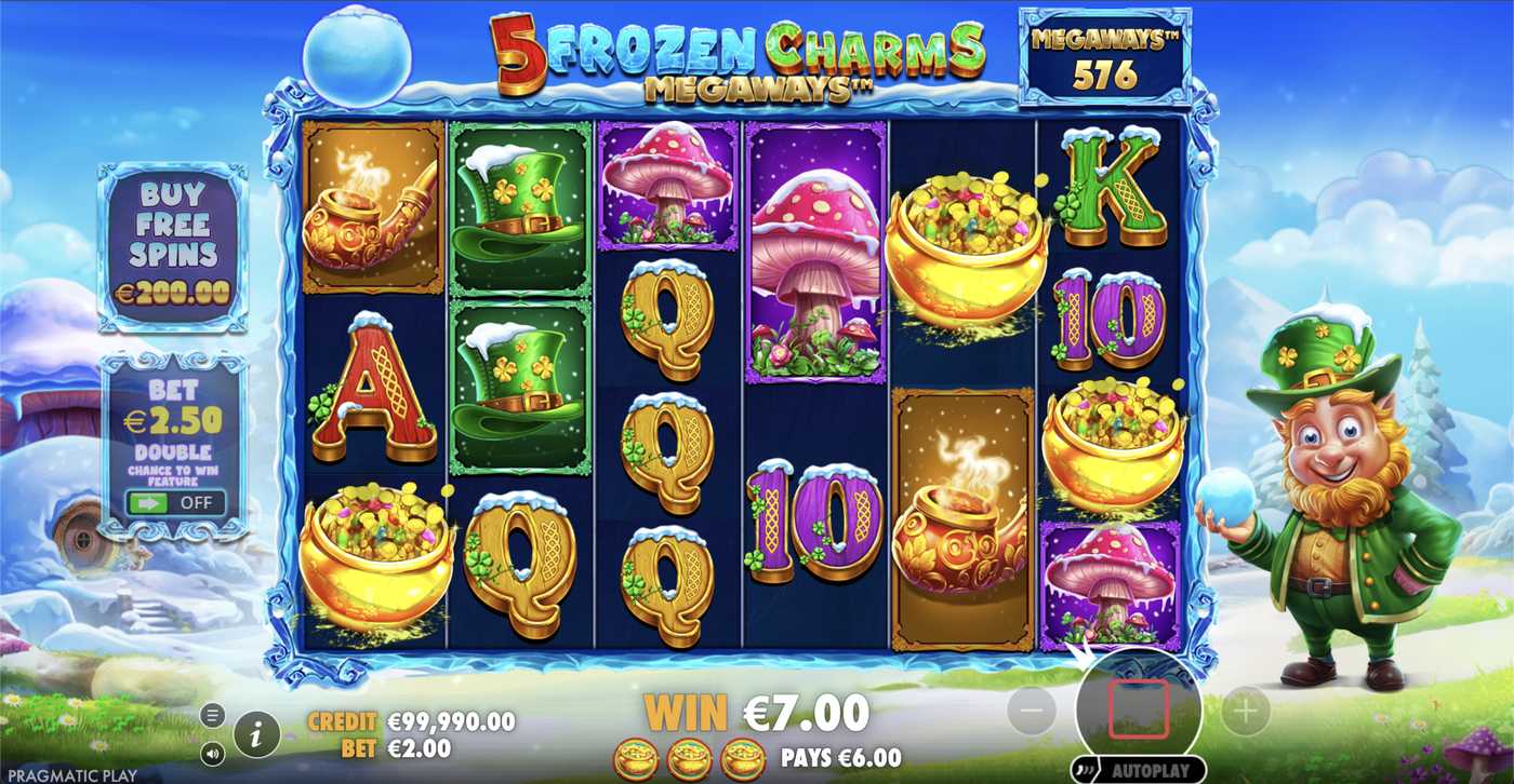 5 Frozen Charms Megaways: image of winning