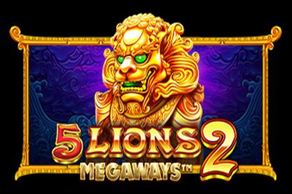 5 Lions Megaways 2 Online Slot Logo