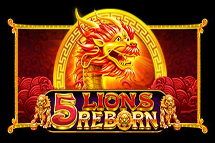 5 Lions Reborn Online Slot Logo