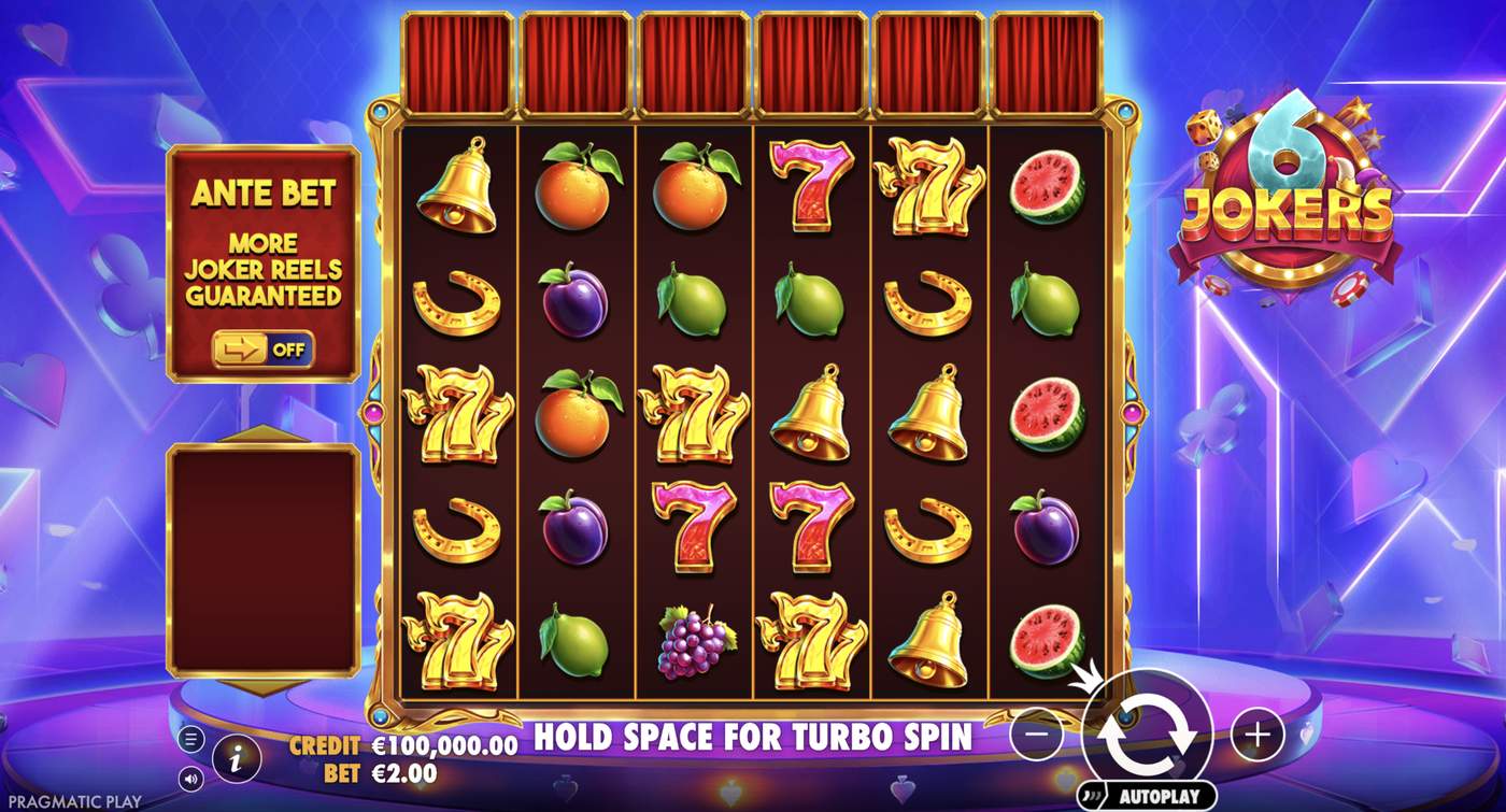 6 Jokers: image of main menu
