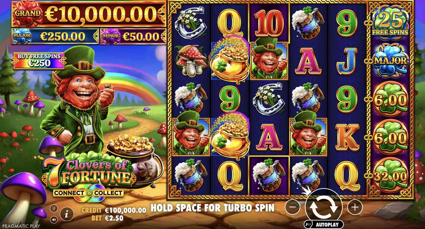 7 Clovers of Fortune: image of main menu