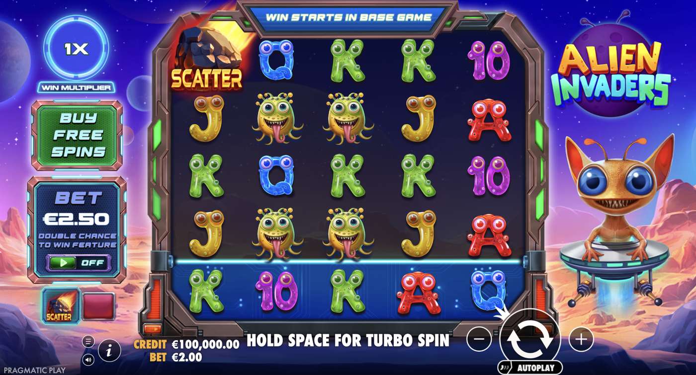 Alien Invaders: image of main menu