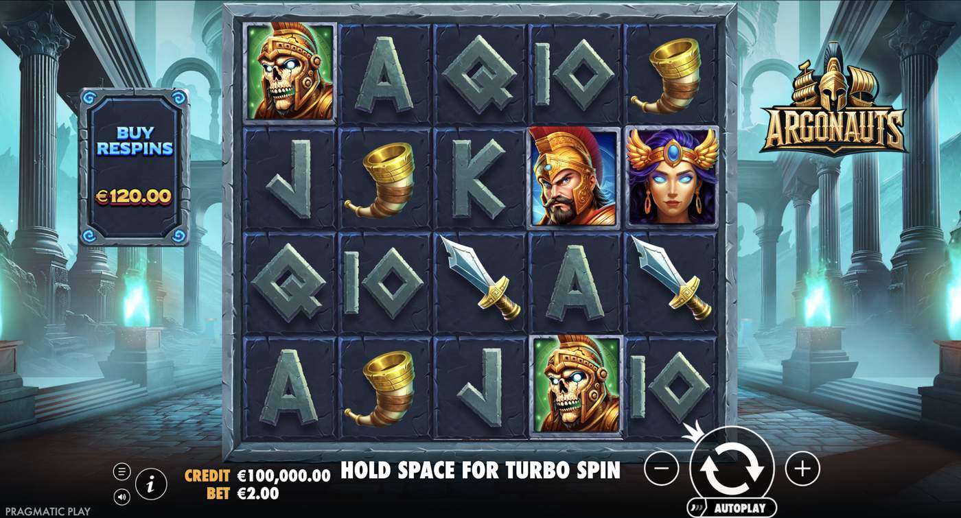 Argonauts: image of main menu
