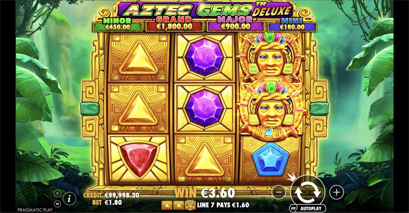 Aztec Gems Deluxe: image of winning