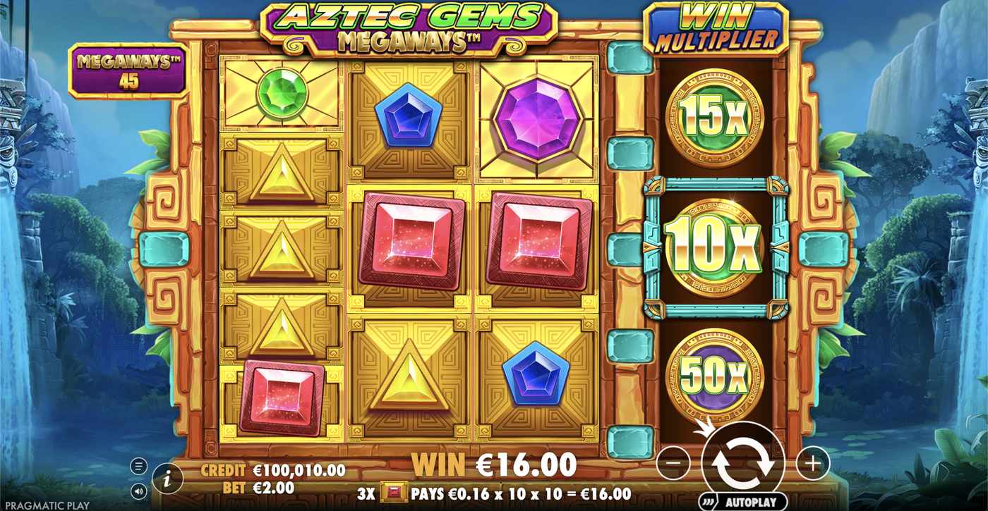 Aztec Gems Megaways: image of winning