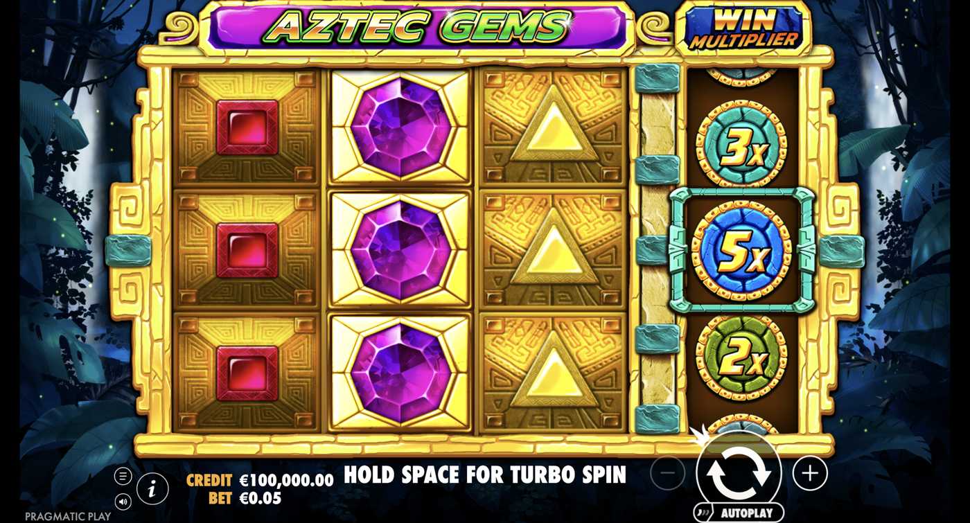 Aztec Gems: image of main menu