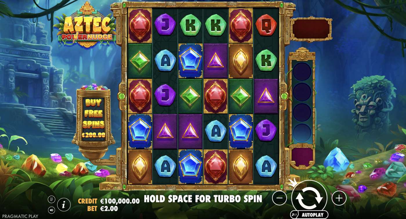 Aztec Powernudge: image of main menu