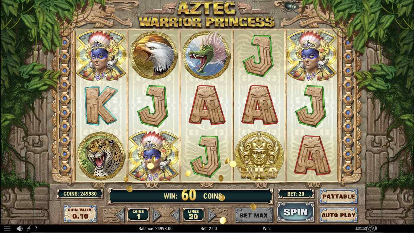 Aztec Warrior Princess: image of winning