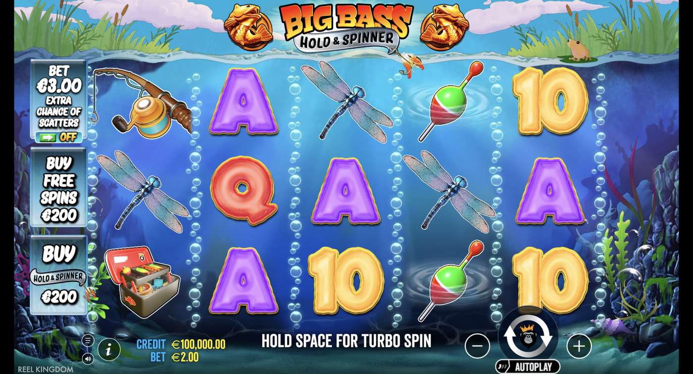 Big Bass - Hold & Spinner: image of main menu