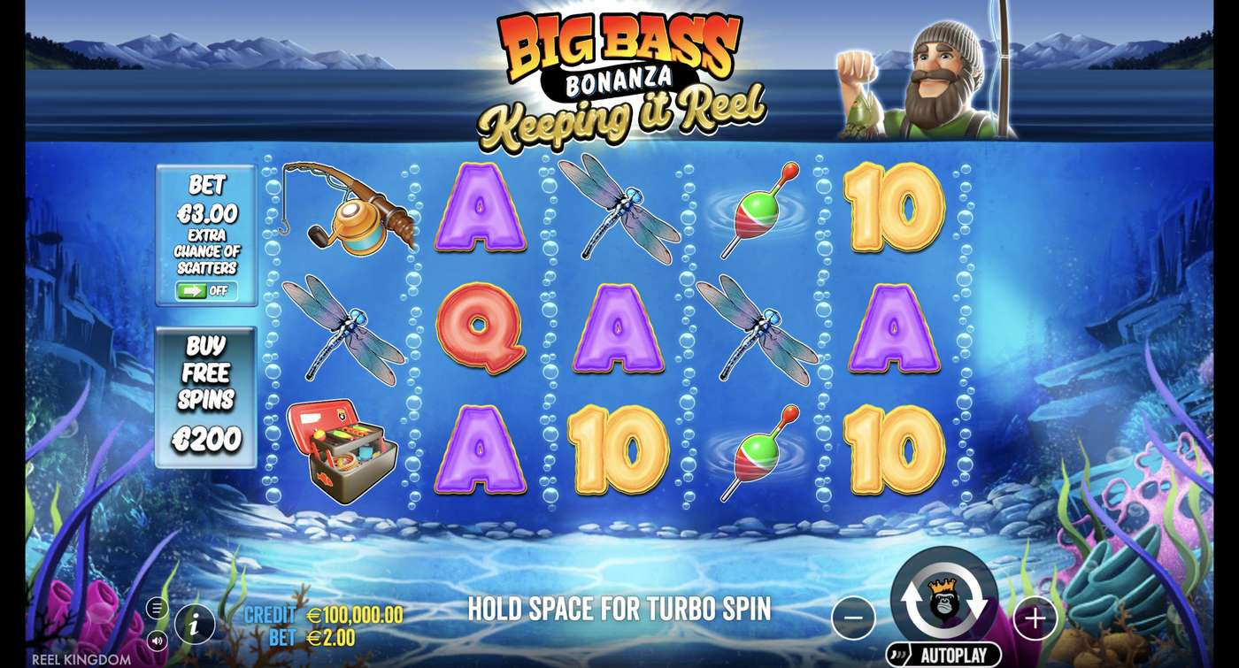 Big Bass - Keeping it Reel: image of main menu