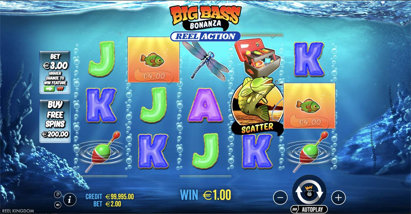 Big Bass Bonanza - Reel Action: image of winning