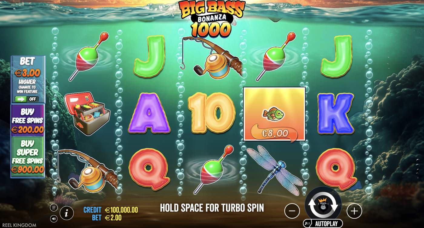 Big Bass Bonanza 1000: image of main menu