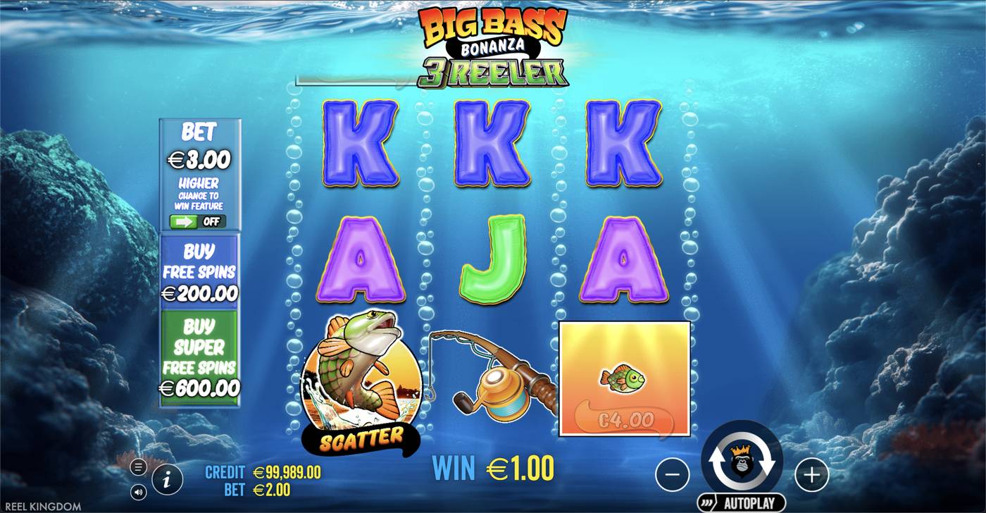 Big Bass Bonanza 3 Reeler: image of winning