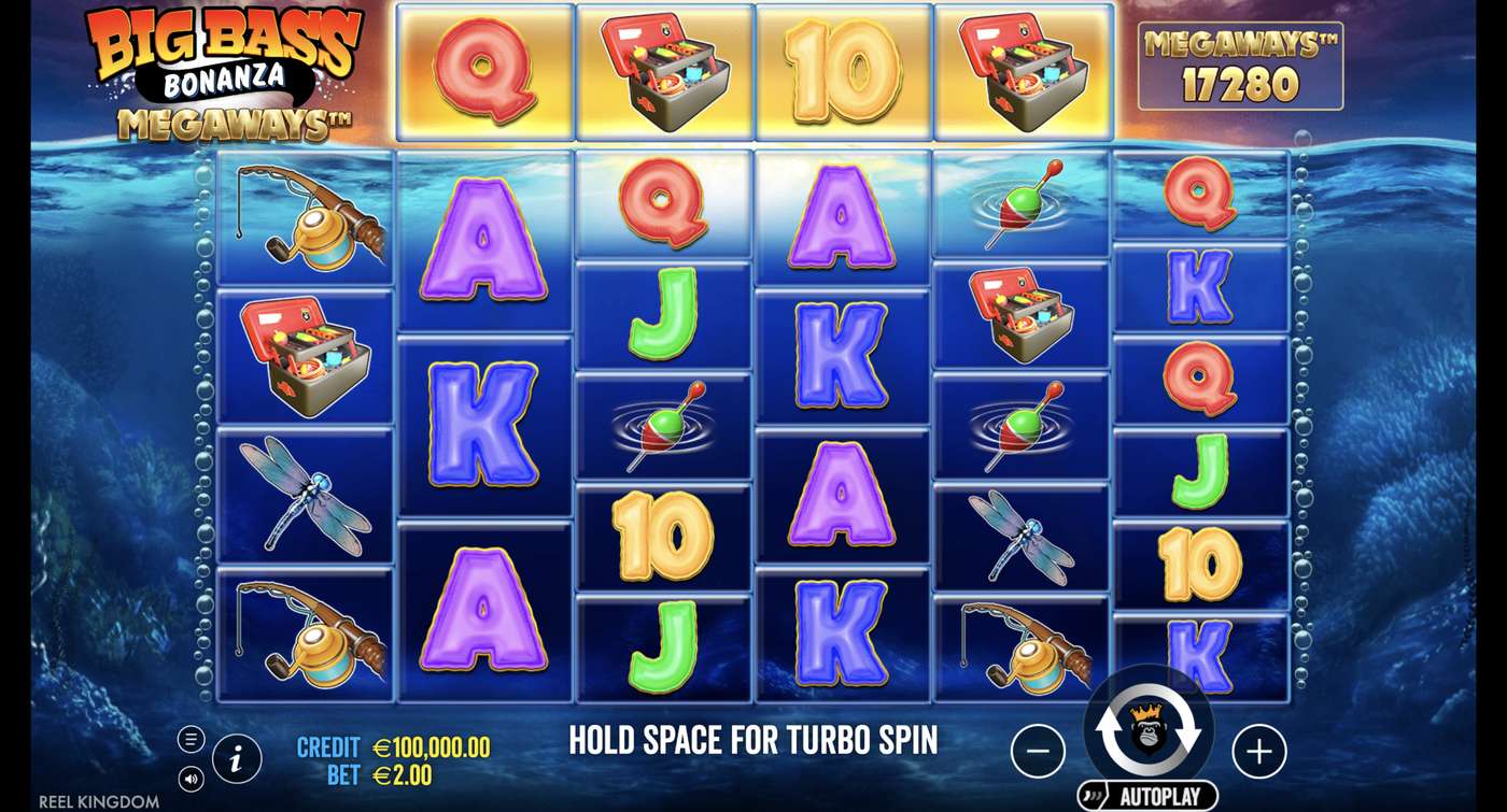 Big Bass Bonanza Megaways: image of main menu