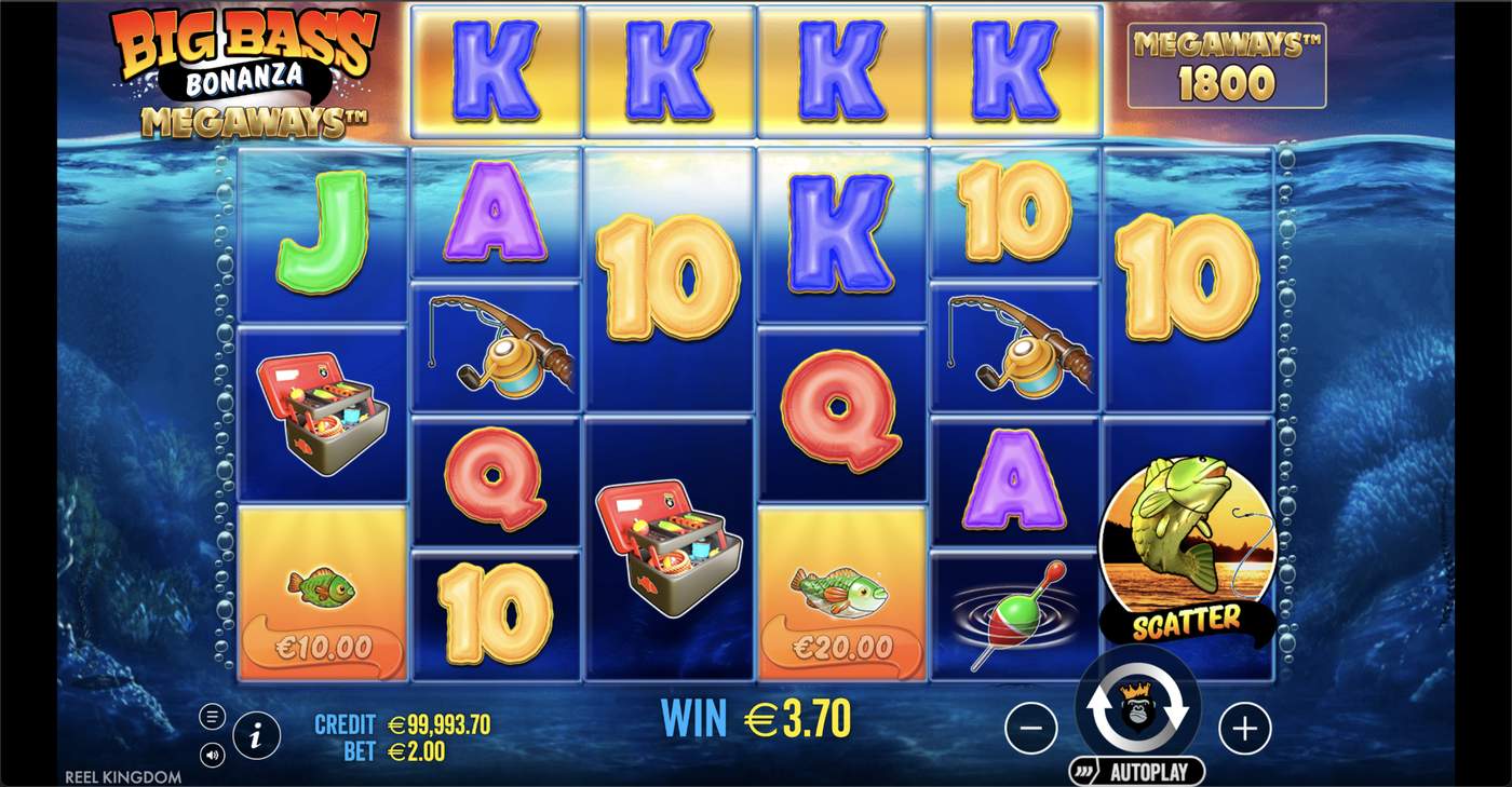 Big Bass Bonanza Megaways: image of winning